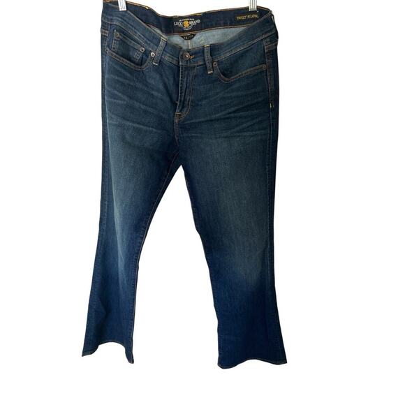 Lucky Brand Jeans Womens Blue Denim Sweet N Low Flare Mid Rise Retro 32 X31 - Picture 5 of 5